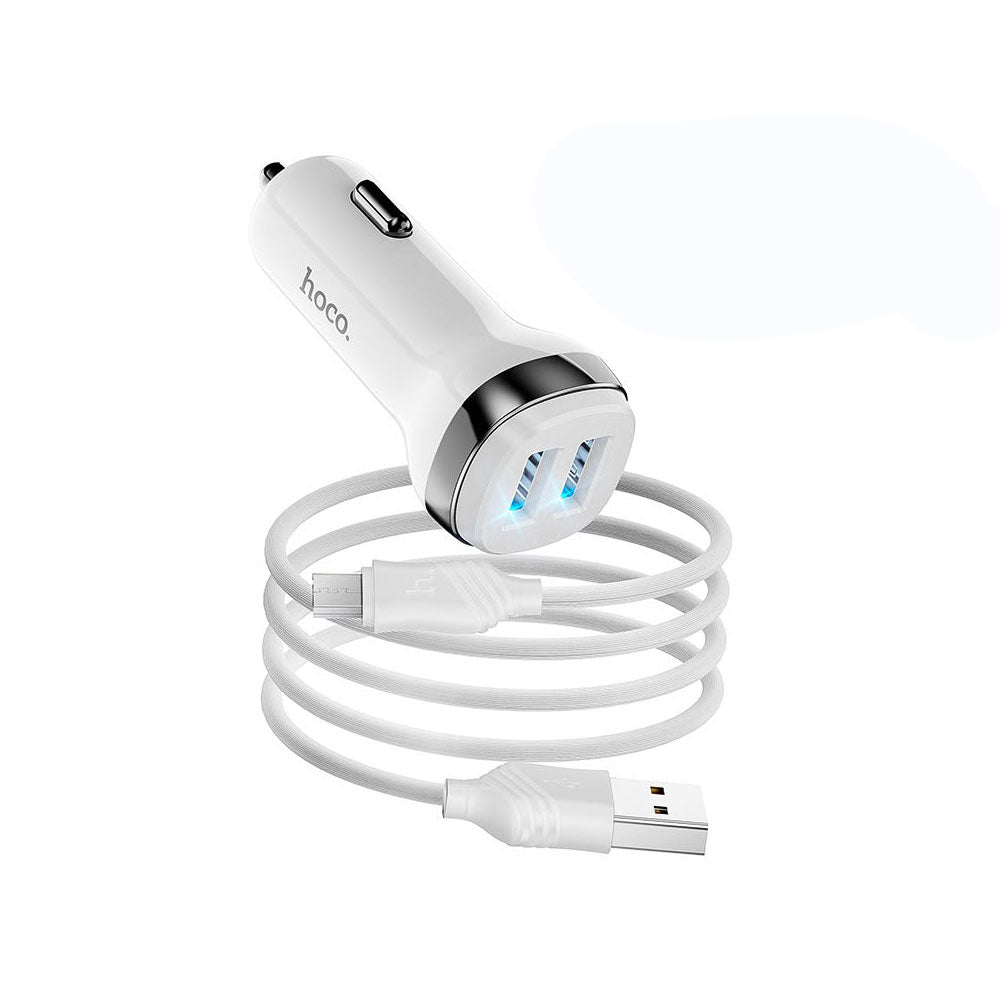 Cargador USB a Tipo C Dado Hoco C98 18W Carga rápida Blanco De