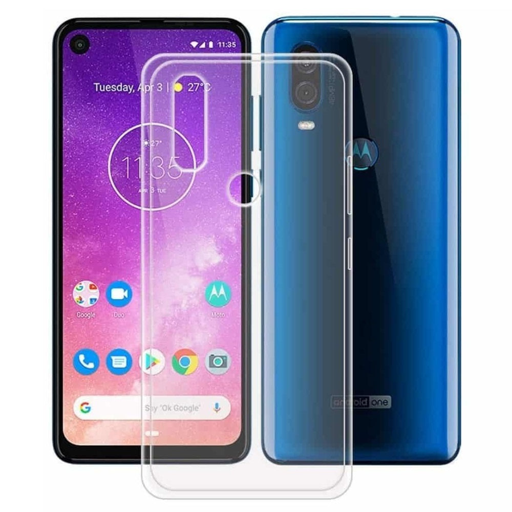 Funda Case para Motorola One Vision TPU 100% Transparente