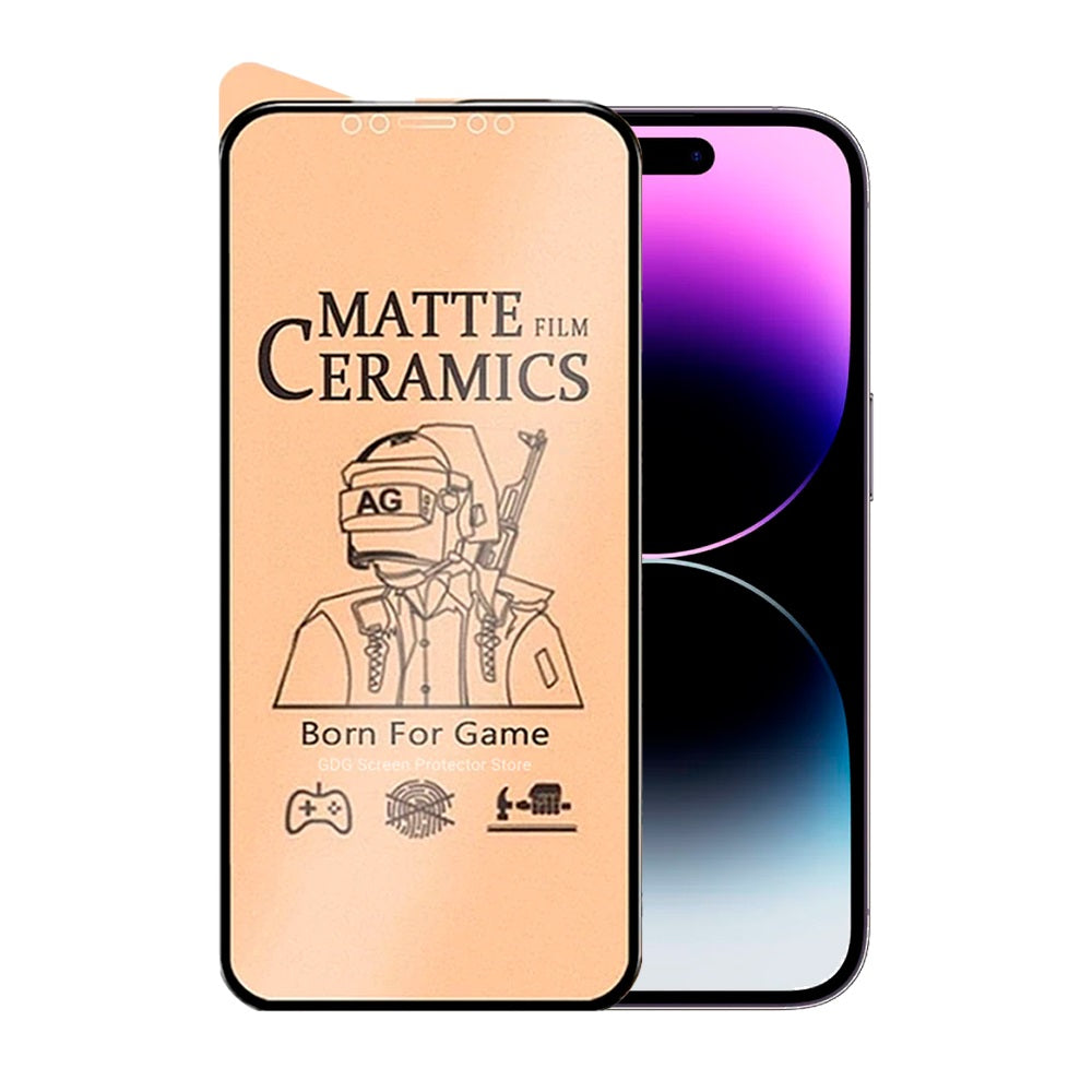 Mica para iPhone 12 Pro Protector Cerámica Mate Antishock