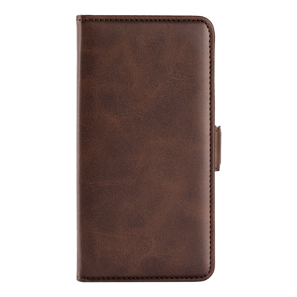 Funda Case para iPhone XS Flip Cover Marrón