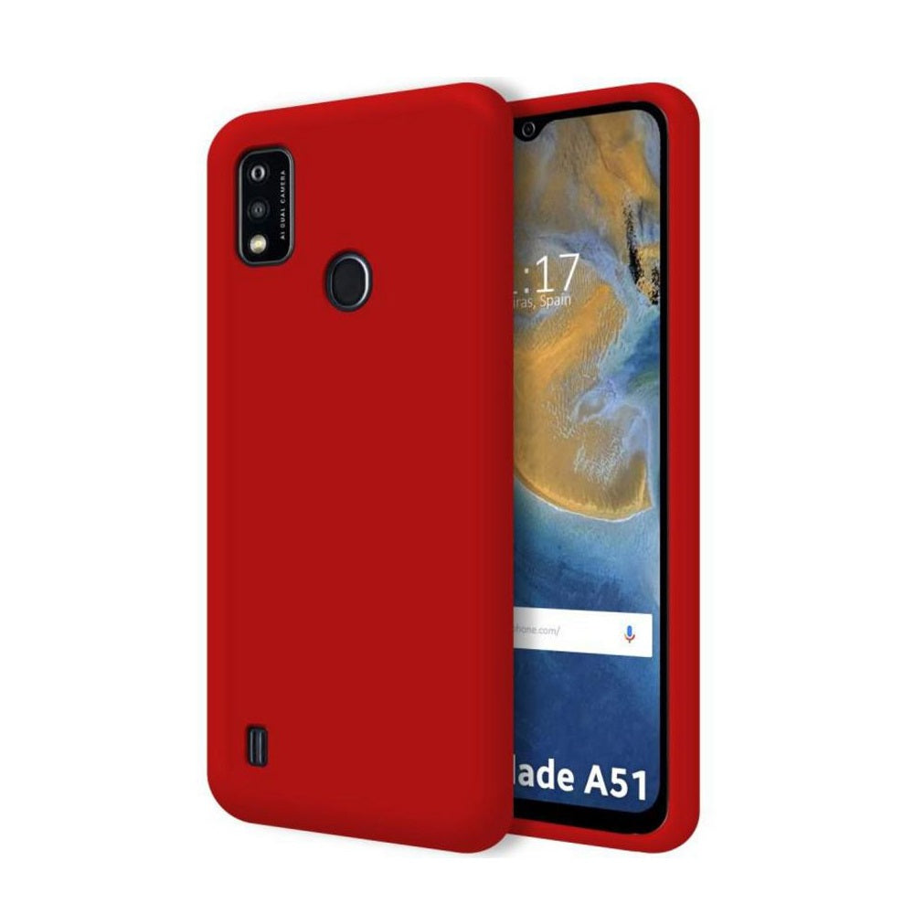 Funda para ZTE A5 2022 Soft Feeling Antishock Rojo