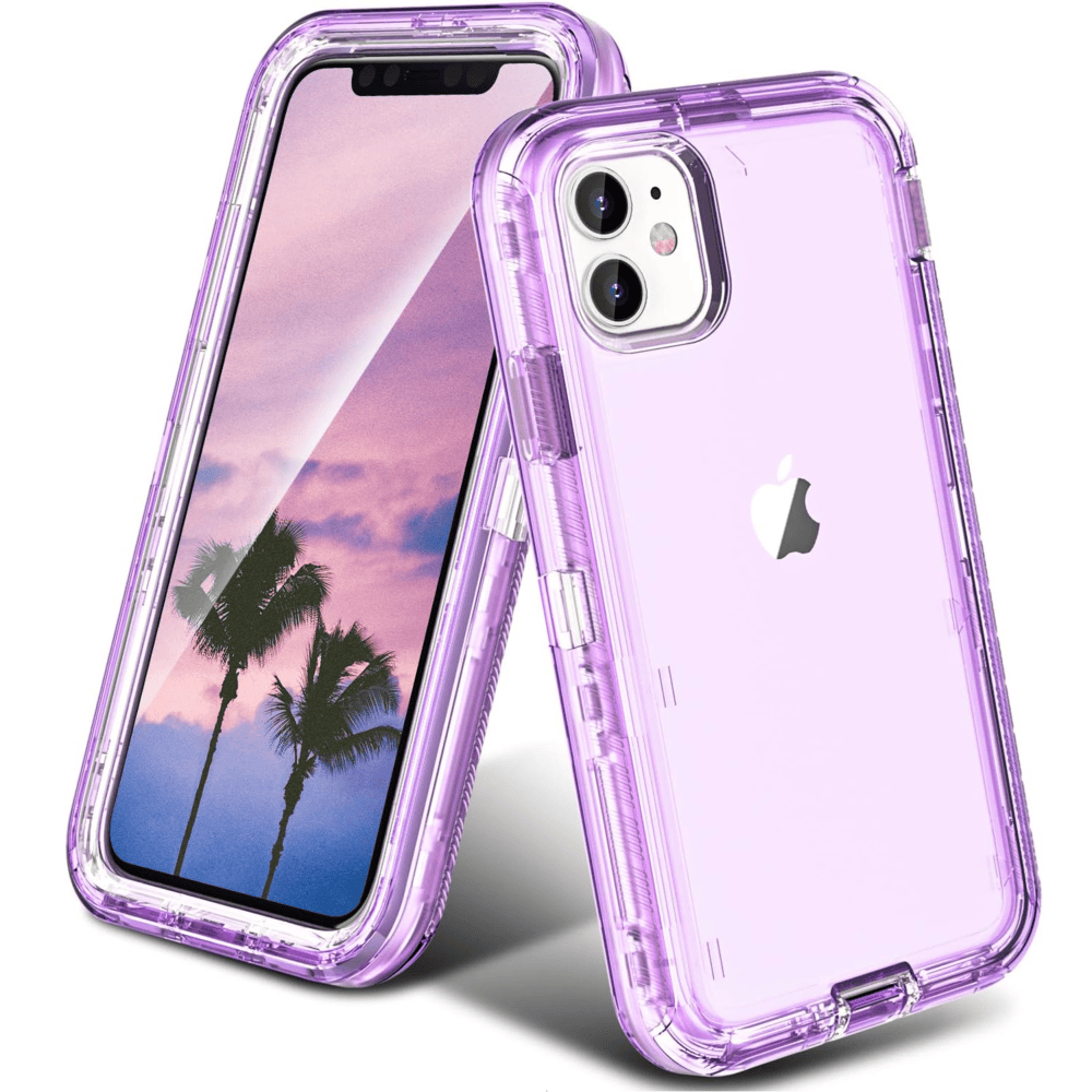 Funda para iPhone 11 Adventure Drop Clear Morado