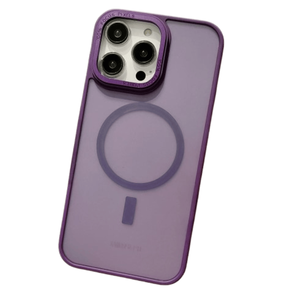 Funda for iPhone 14 Pro Max Magsafe Ahumado Mate Morado