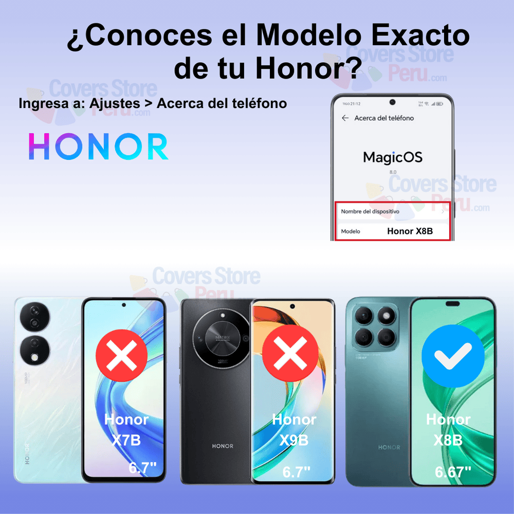 Mica Protector para Honor X8B Vidrio Templado OG Antishock