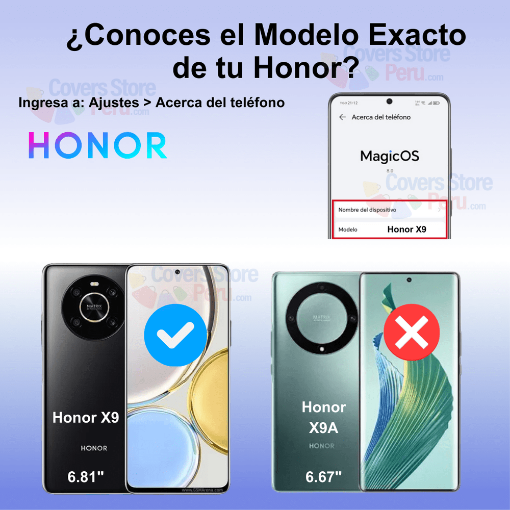 Mica Protector para Honor X9 Vidrio Templado OG Antishock