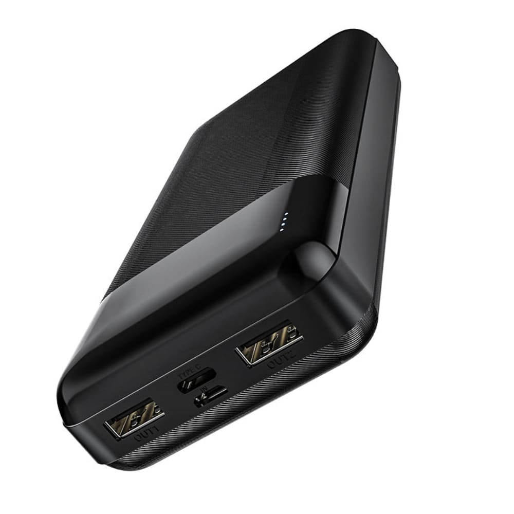 Power Bank 20000mAh Hoco J72A con Indicador LED Negro