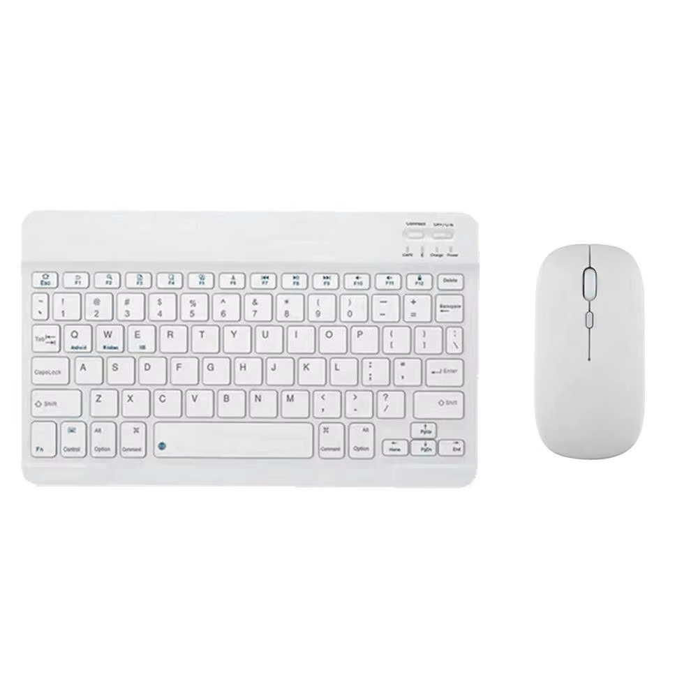 Teclado Bluetooth con mouse Blanco para Tablet