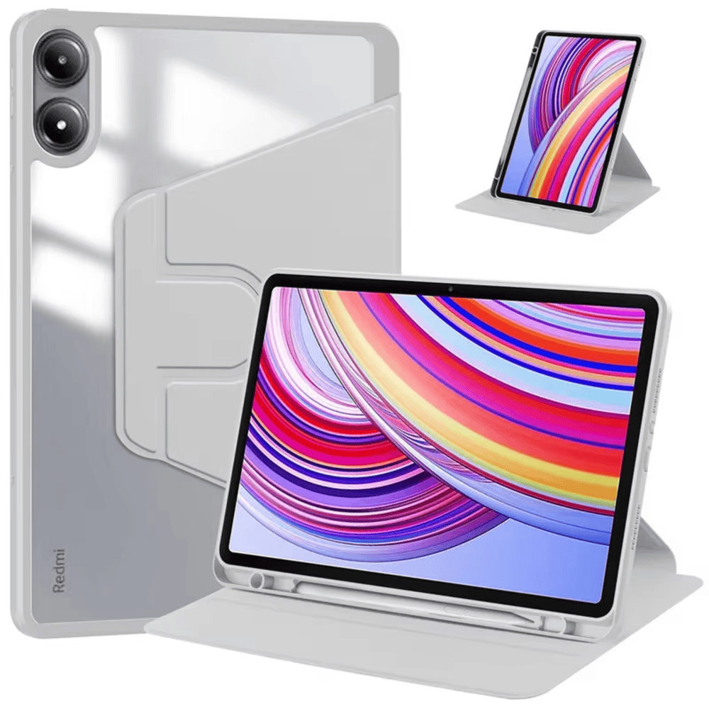 Funda para iPad 10.2" Magnética 360° + portalápiz Gris