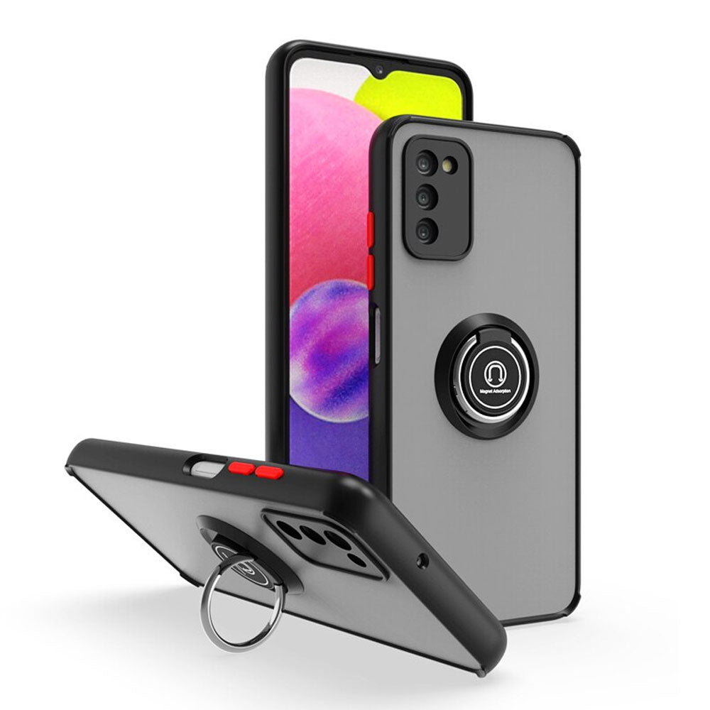 Funda Case para Samsung A15 5G Ahumado con Anillo Negro