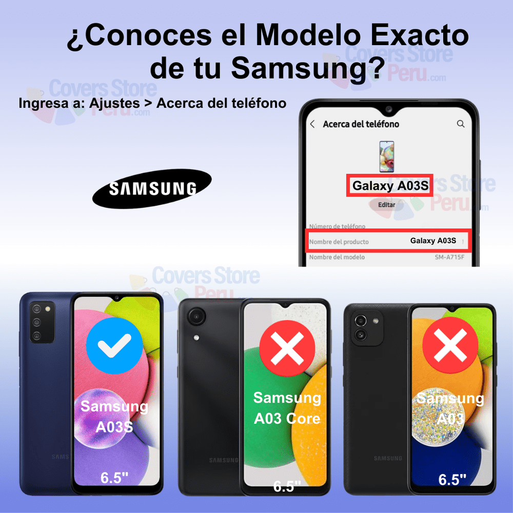 Mica Protector para Lente de Cámara de Samsung A03s