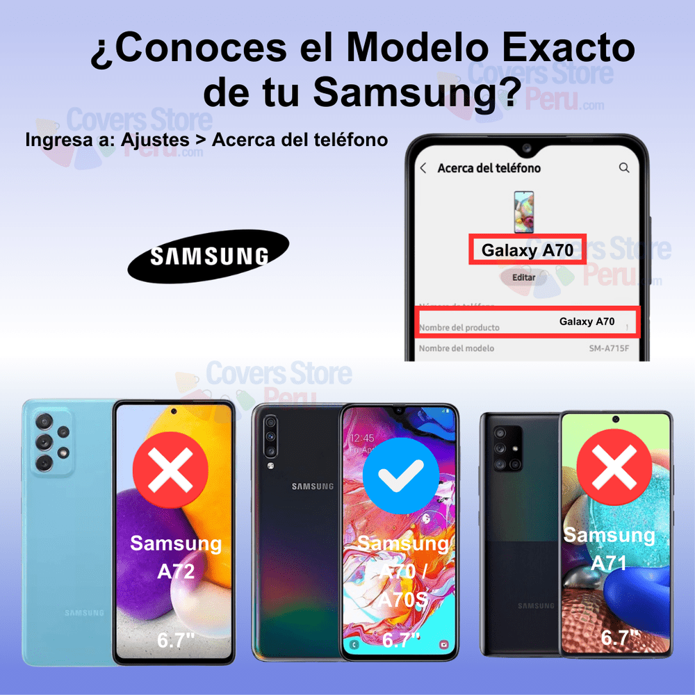 Mica Protector para Samsung A70 Vidrio Templado OG