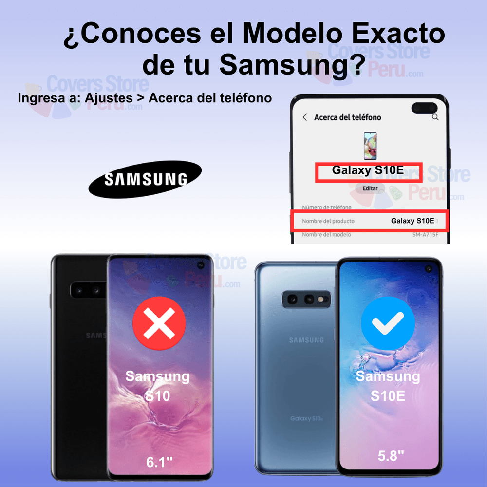 Mica Protector para Lente de Cámara de Samsung S10e