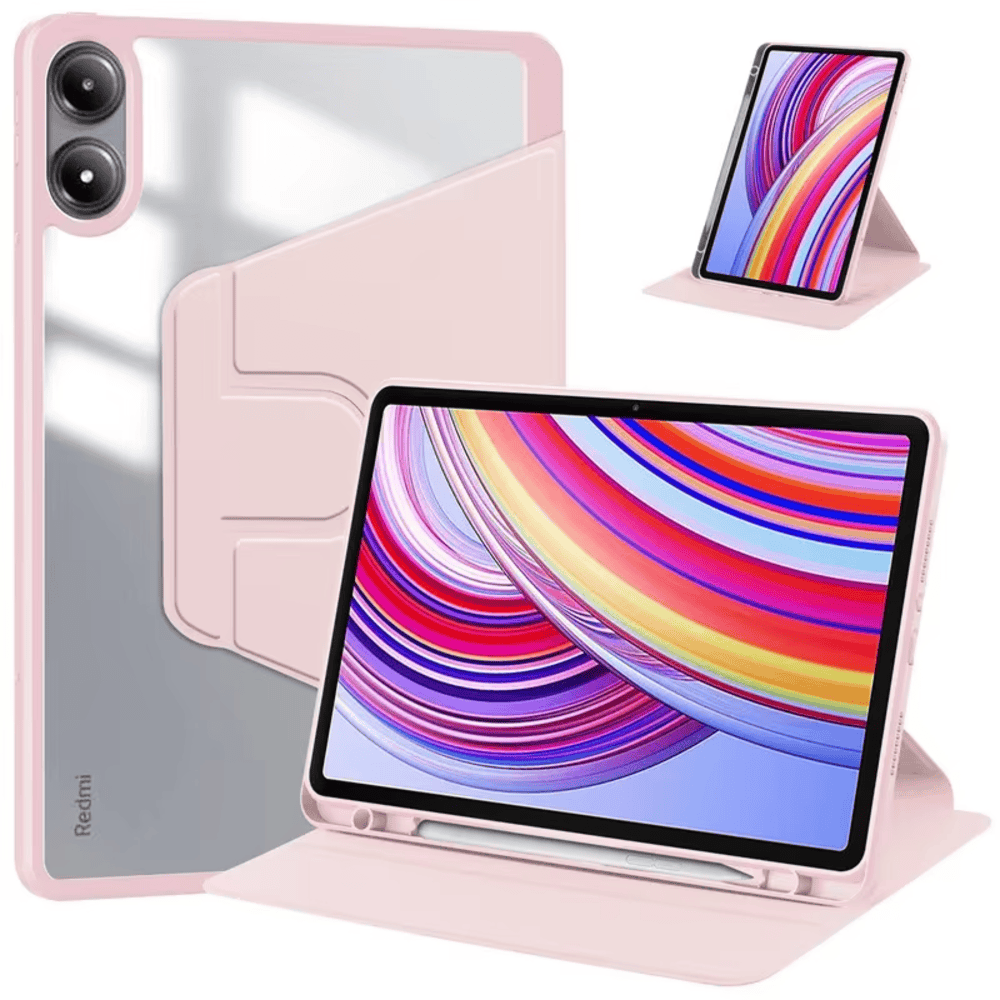 Funda para Honor X9 Magnética 360° + portalápiz Rosa