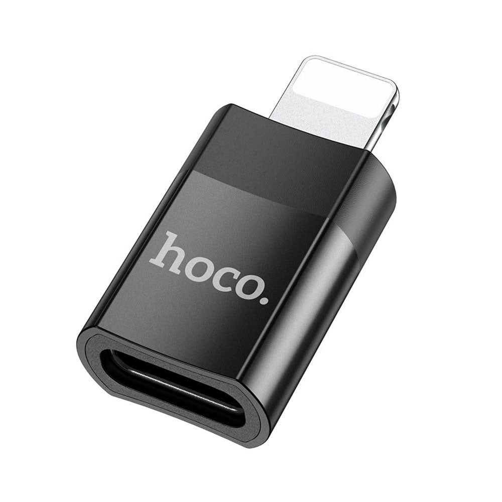 Adaptador USB C a Lightning con soporte OTG Hoco UA17 Negro