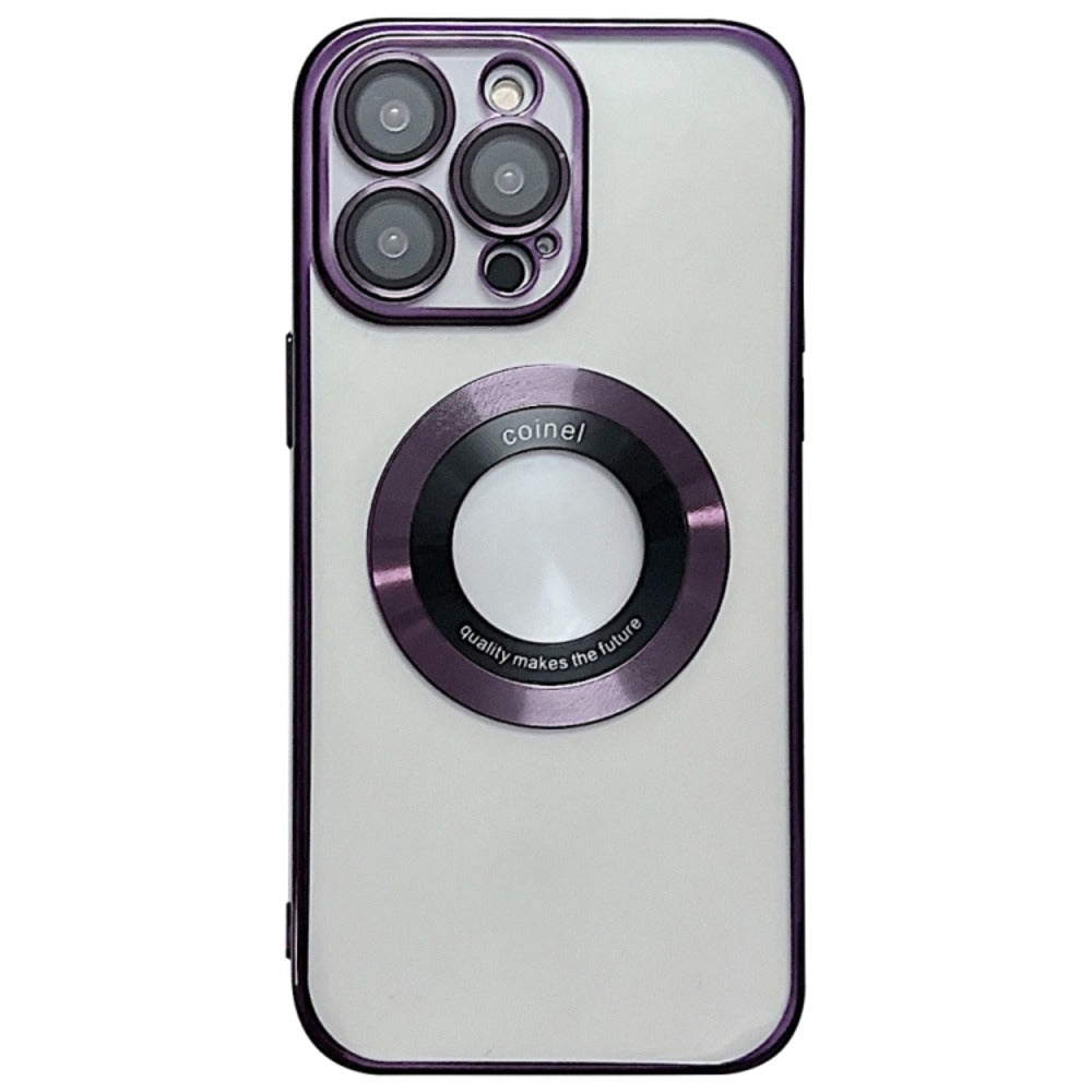 Funda para iPhone 11 Magsafe Metalizado Morado Antishock Resistente