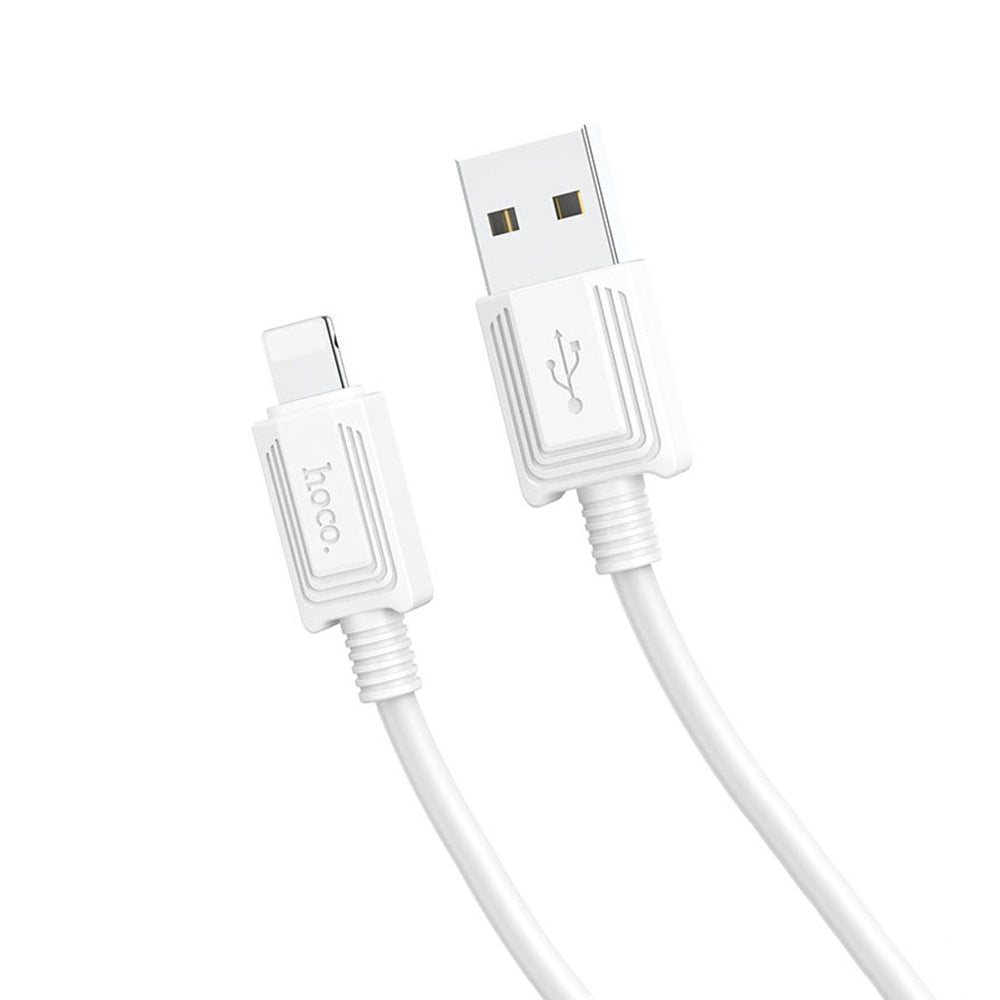 Cable De Datos USB a Lightning 1m Hoco X73 Blanco Calidad