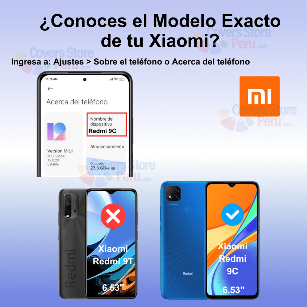 Mica Protector para Lente de Cámara de Xiaomi Redmi 9C