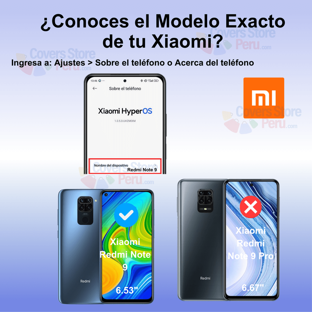 Mica Protector para Lente de Cámara de Xiaomi Redmi Note 9