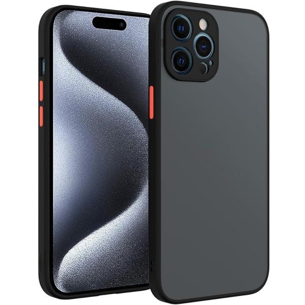 Funda Case para iPhone XR Ahumado Mate Negro Antishock