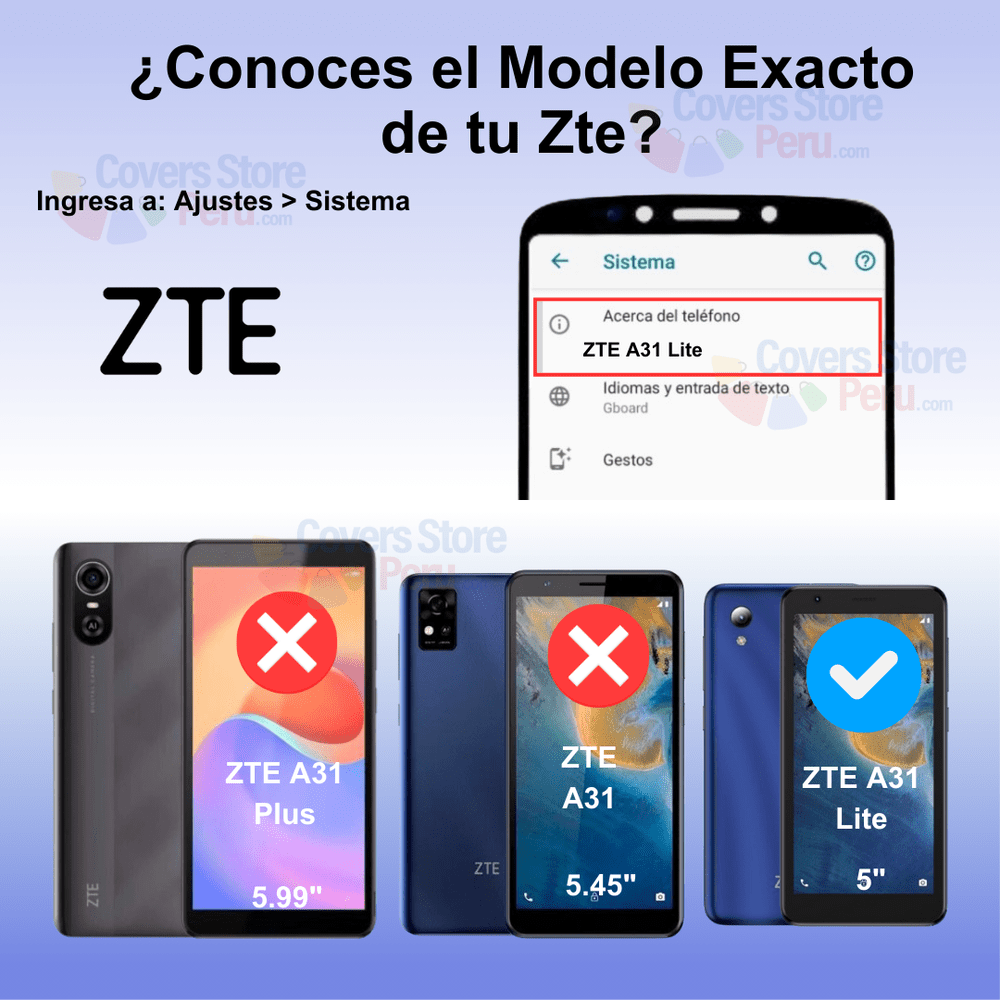 Mica para Zte A31 Lite Film Hydrogel Anti-Espía Antishock