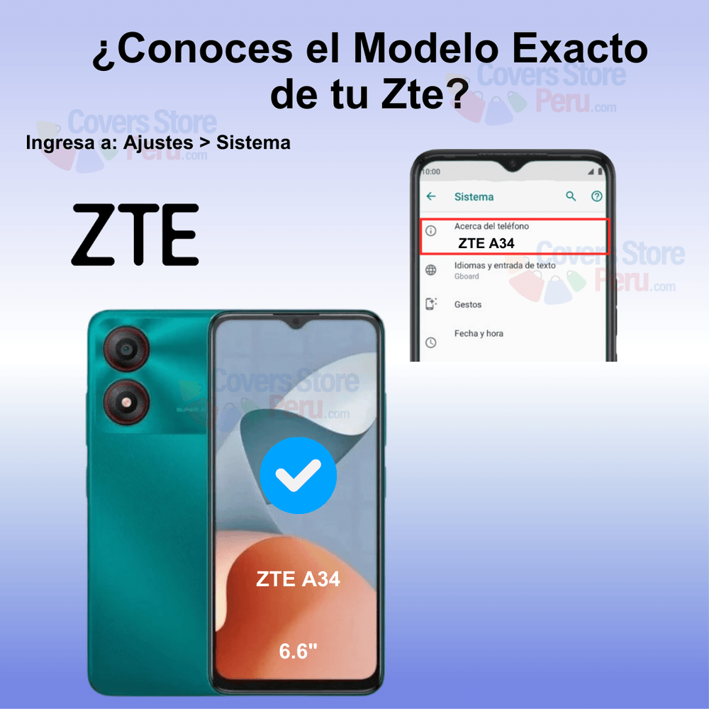 Mica Protector para Zte A34 Vidrio Templado OG Antishock