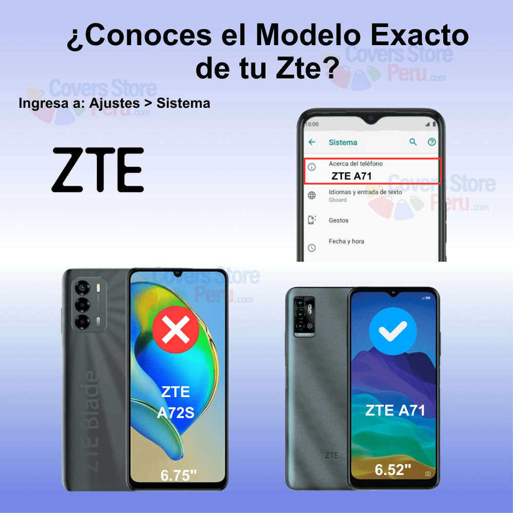 Mica para Zte A71 Cerámica Anti-Espía Antishock