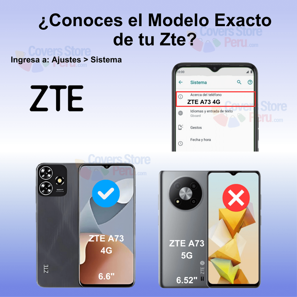 Mica para Zte A73 Cerámica Anti-Espía Antishock