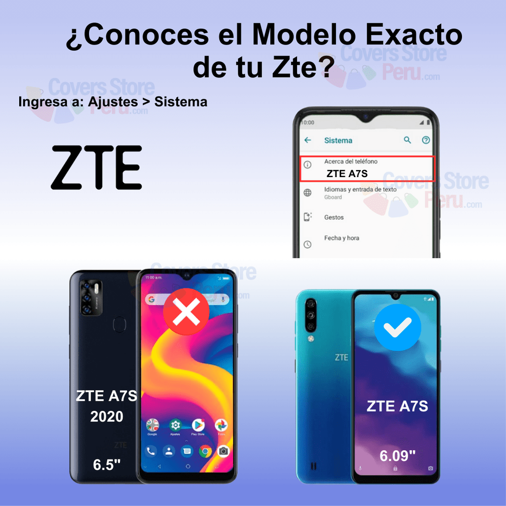 Mica para Zte A7S Cerámica Anti-Espía Antishock