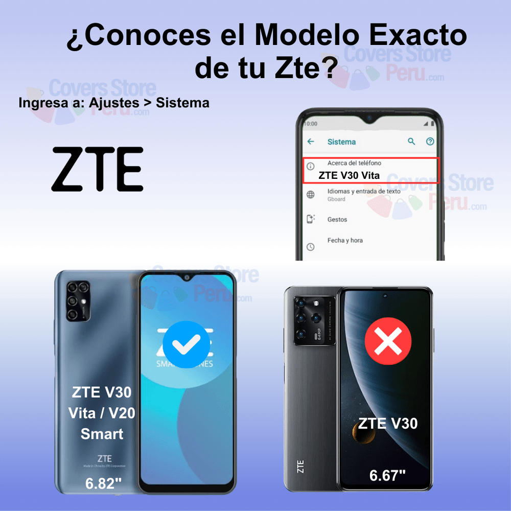 Mica para Zte V30 Vita Cerámica Anti-Espía Antishock