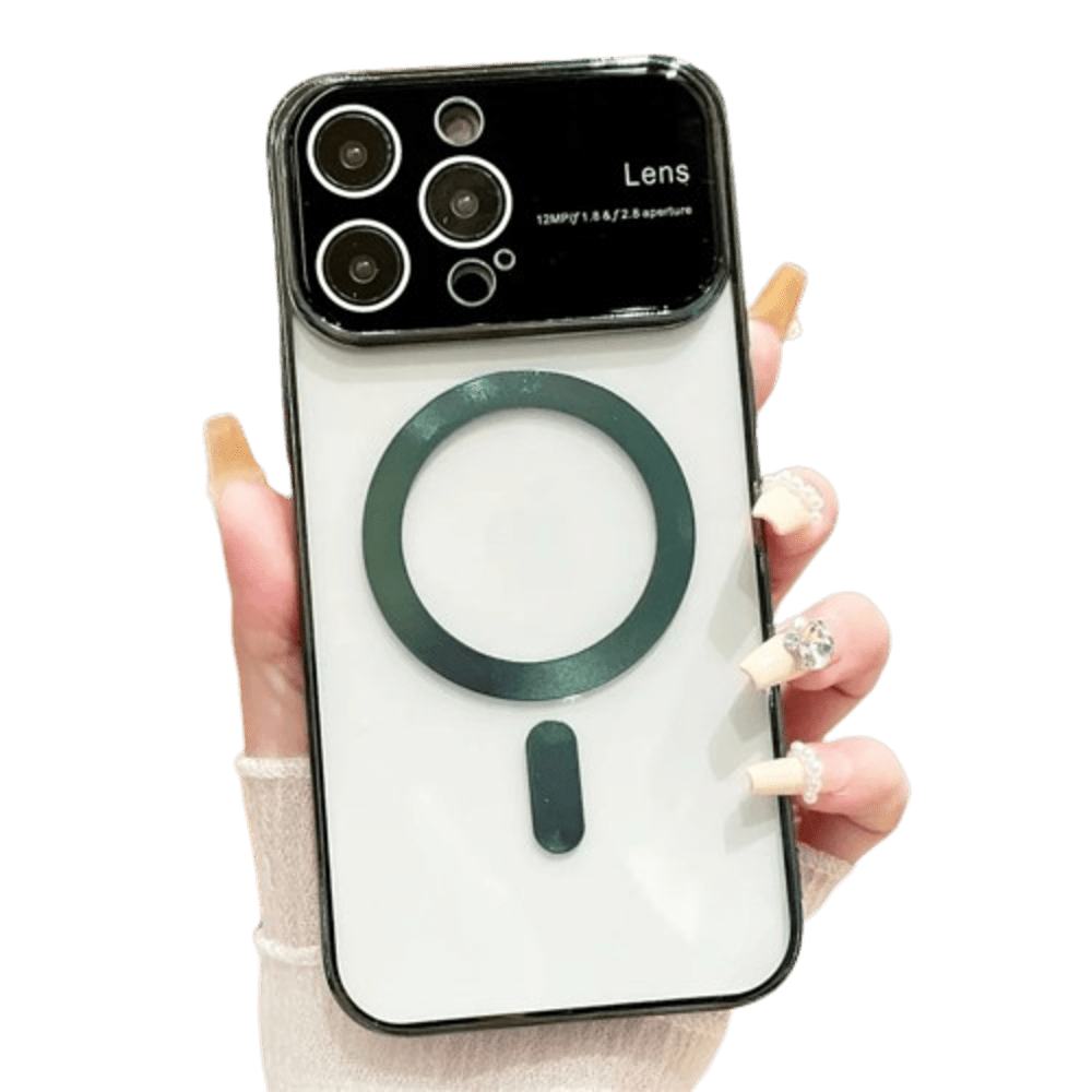 Funda para iPhone 13 Pro MagSafe Verde Lens Protector