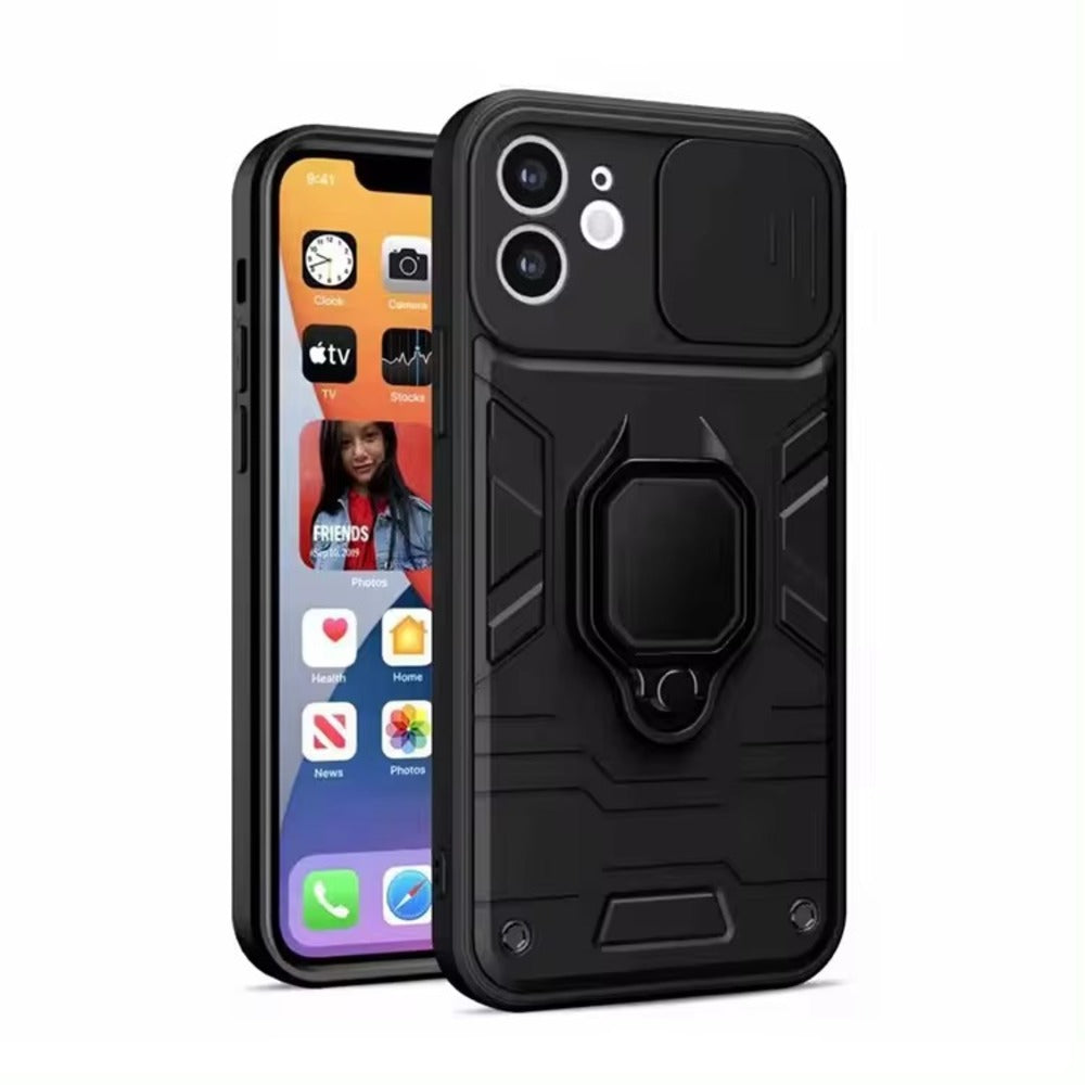 Funda para Samsung A24 New Robot Negro + Protector Cam