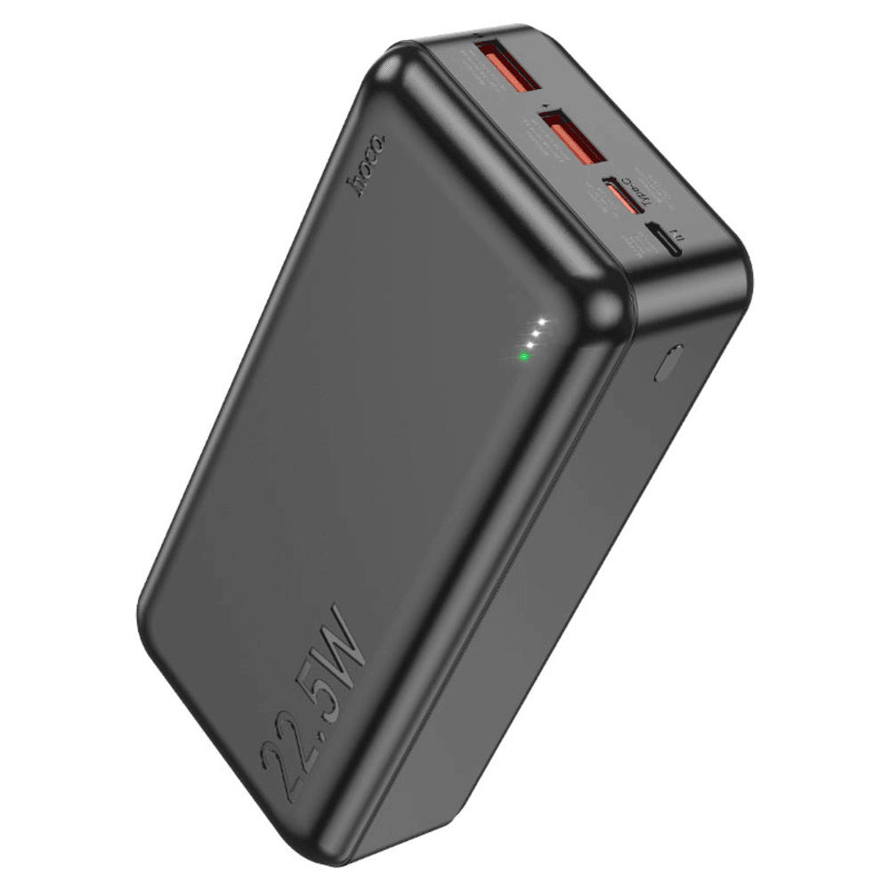 Power Bank 30000mAh Hoco J101B 22.5W con Indicador LED Negro