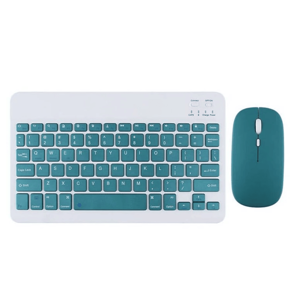 Teclado Bluetooth con mouse Verde para Tablet