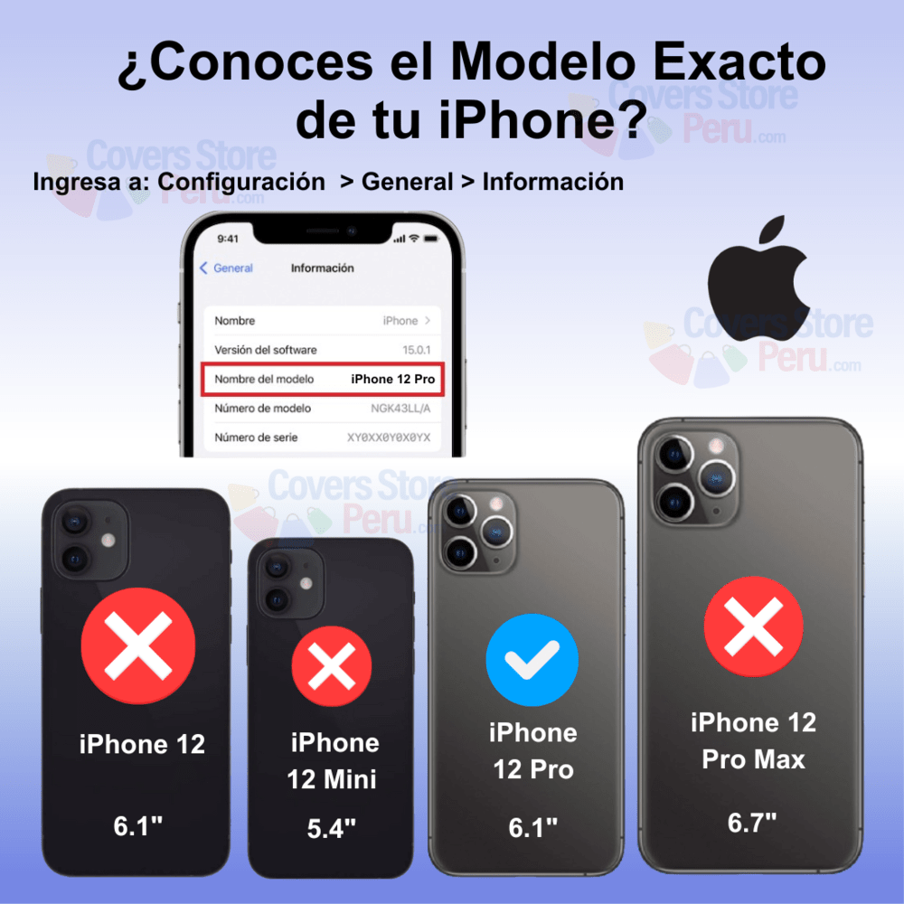 Mica Protector para Lente de Cámara de iPhone 12 Pro