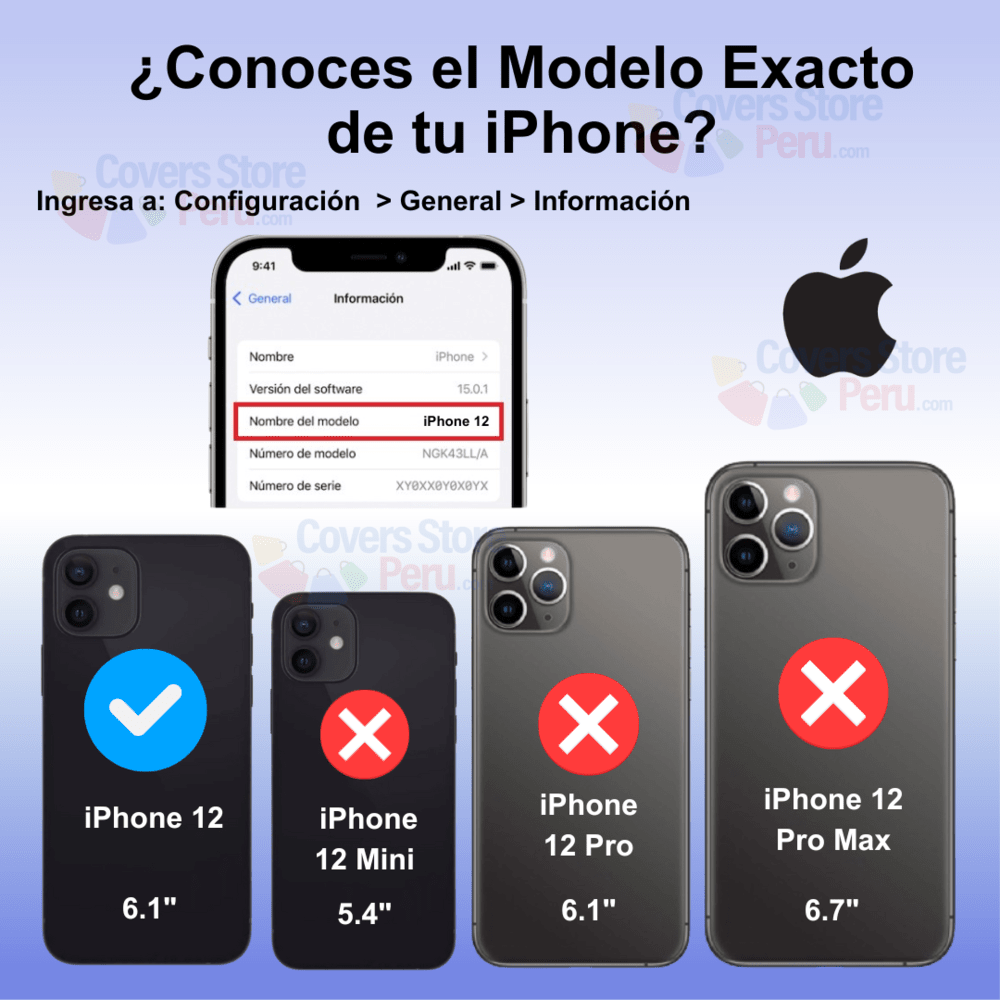 Mica Protector para Lente de Cámara de iPhone 12 Antishock