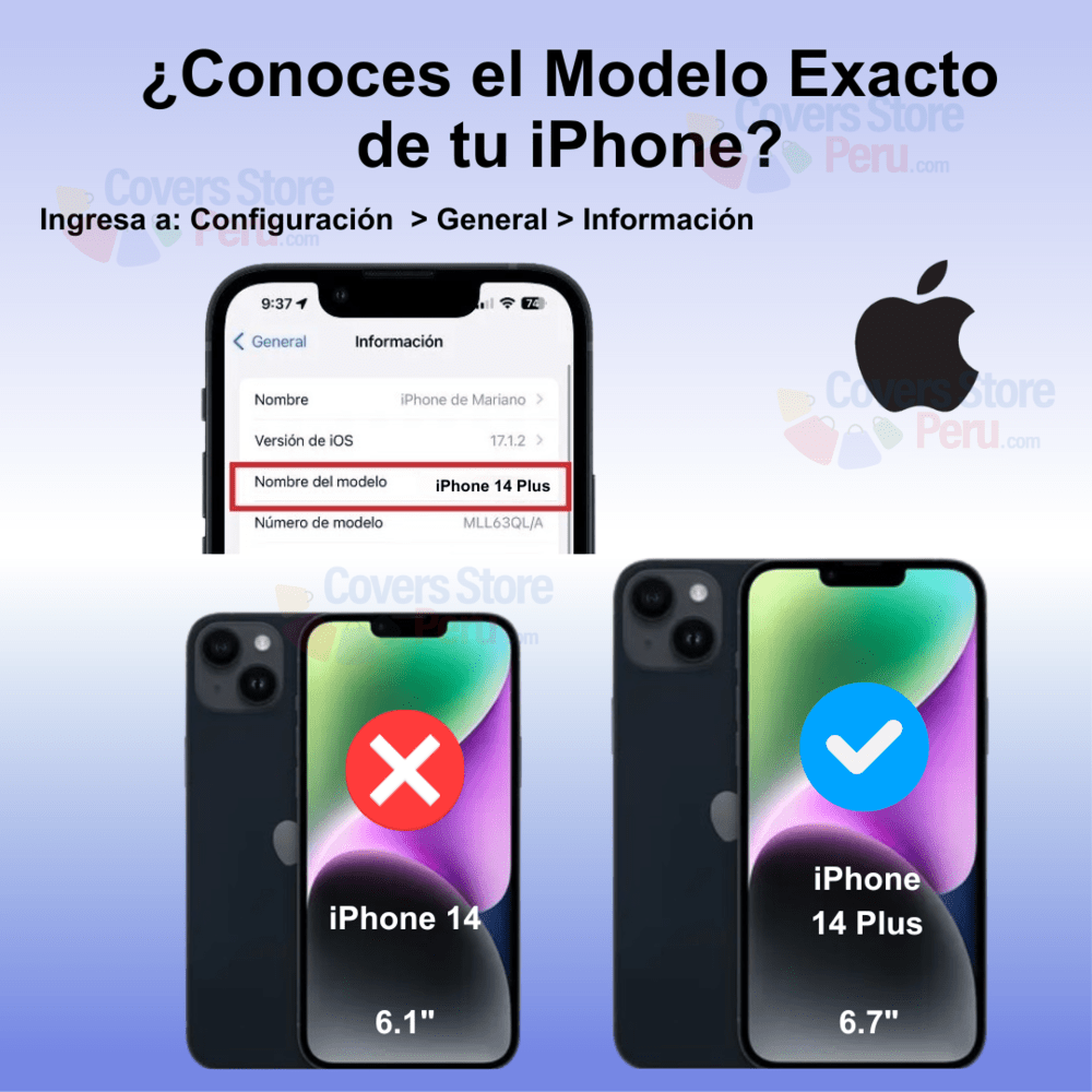 Mica Protector para iPhone 14 Plus Vidrio Templado OG