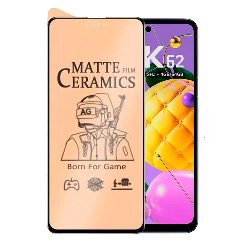 Mica para Lg K51 Protector de Cerámica Mate Antishock