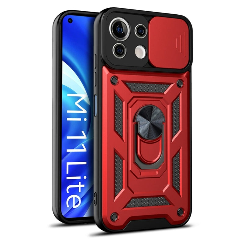 Funda para Xiaomi Redmi A1 Holder Protector Camara Rojo