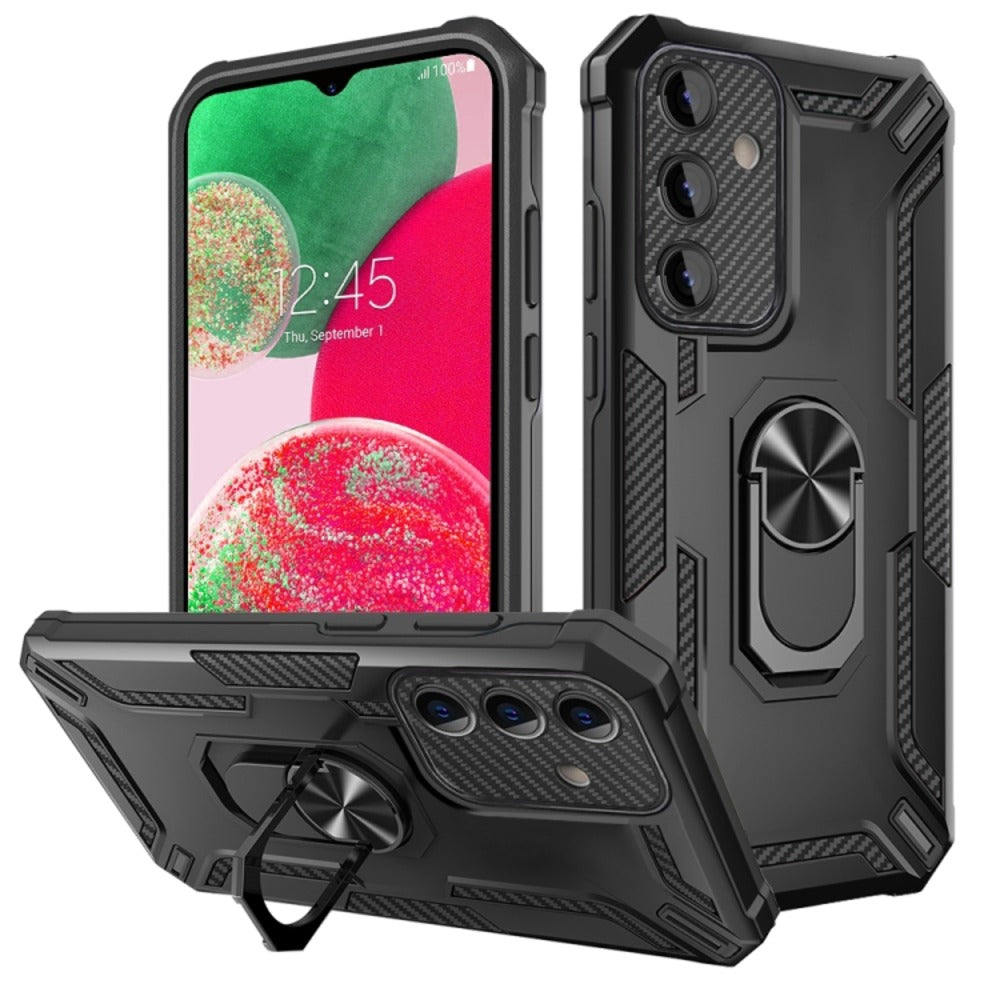 Funda para Zte V40 Vita Holder Parante + Anillo Negro