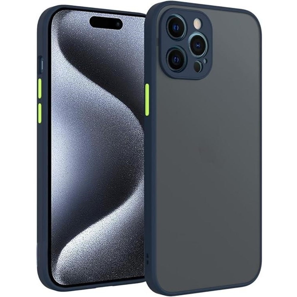 Funda Case para iPhone XR Ahumado Mate Azul Antishock