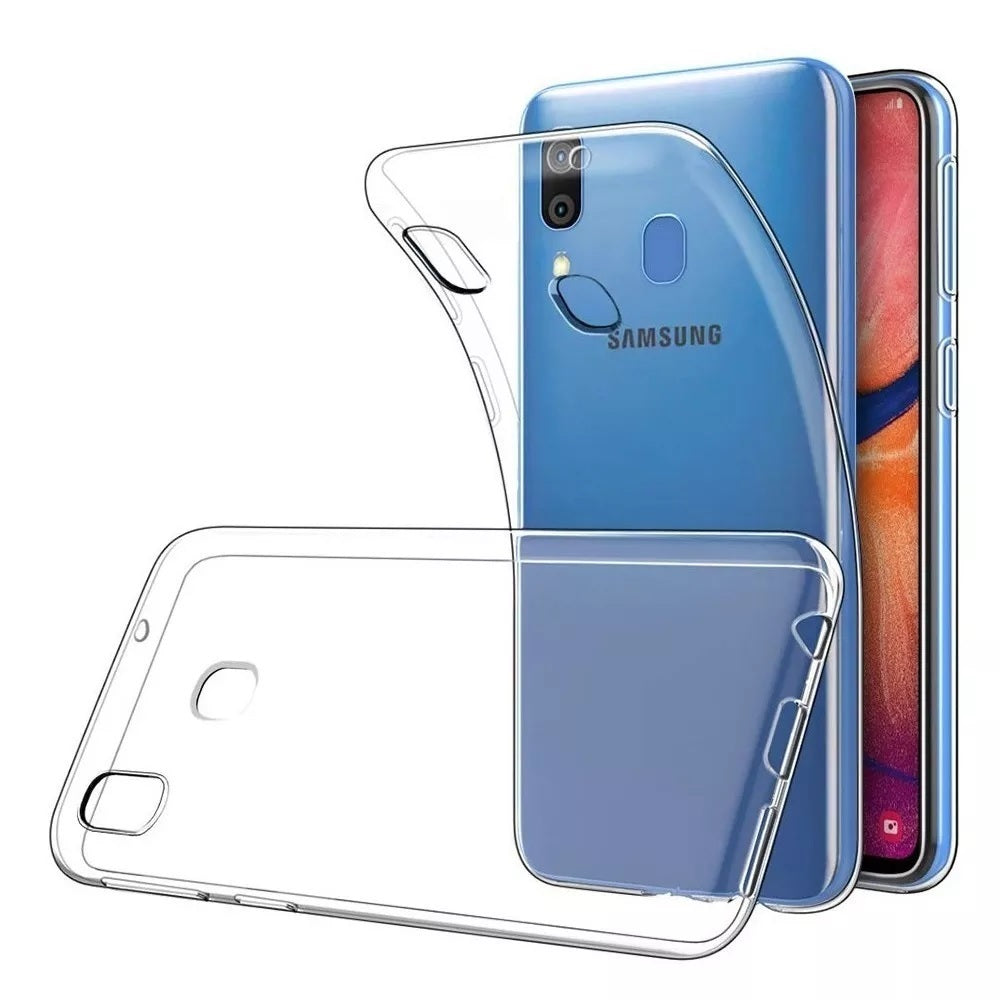 Funda Case para Samsung A20 TPU 100% Transparente Antishock