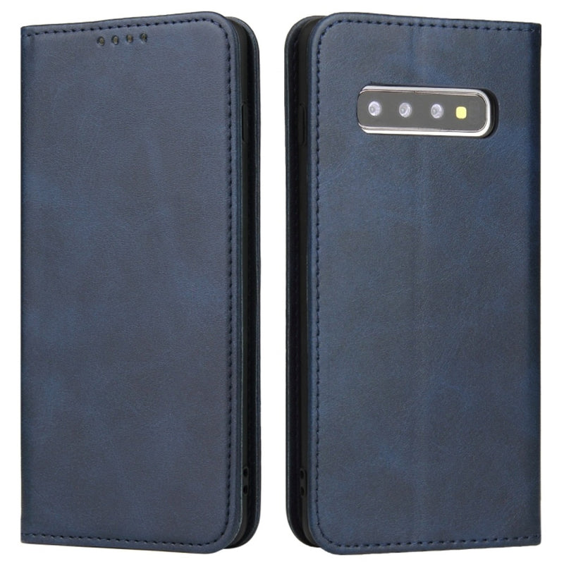 Funda Case para Samsung S10 Plus Flip Cover Azul Antishock