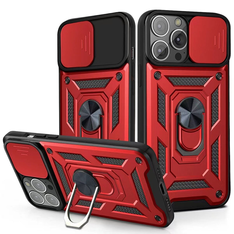 Funda Case for Xiaomi Redmi 10 Holder Protector Camara Rojo