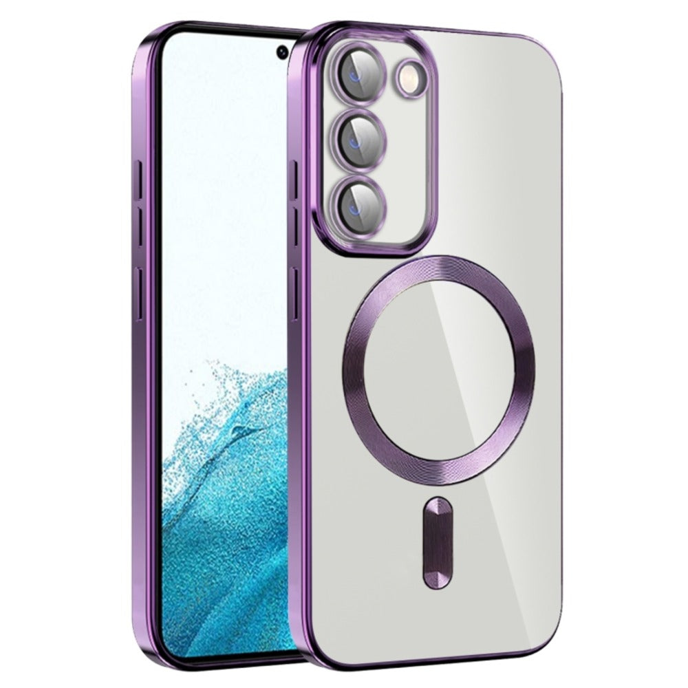 Funda Samsung S23 Plus Magsafe + Protector de Camara Morado