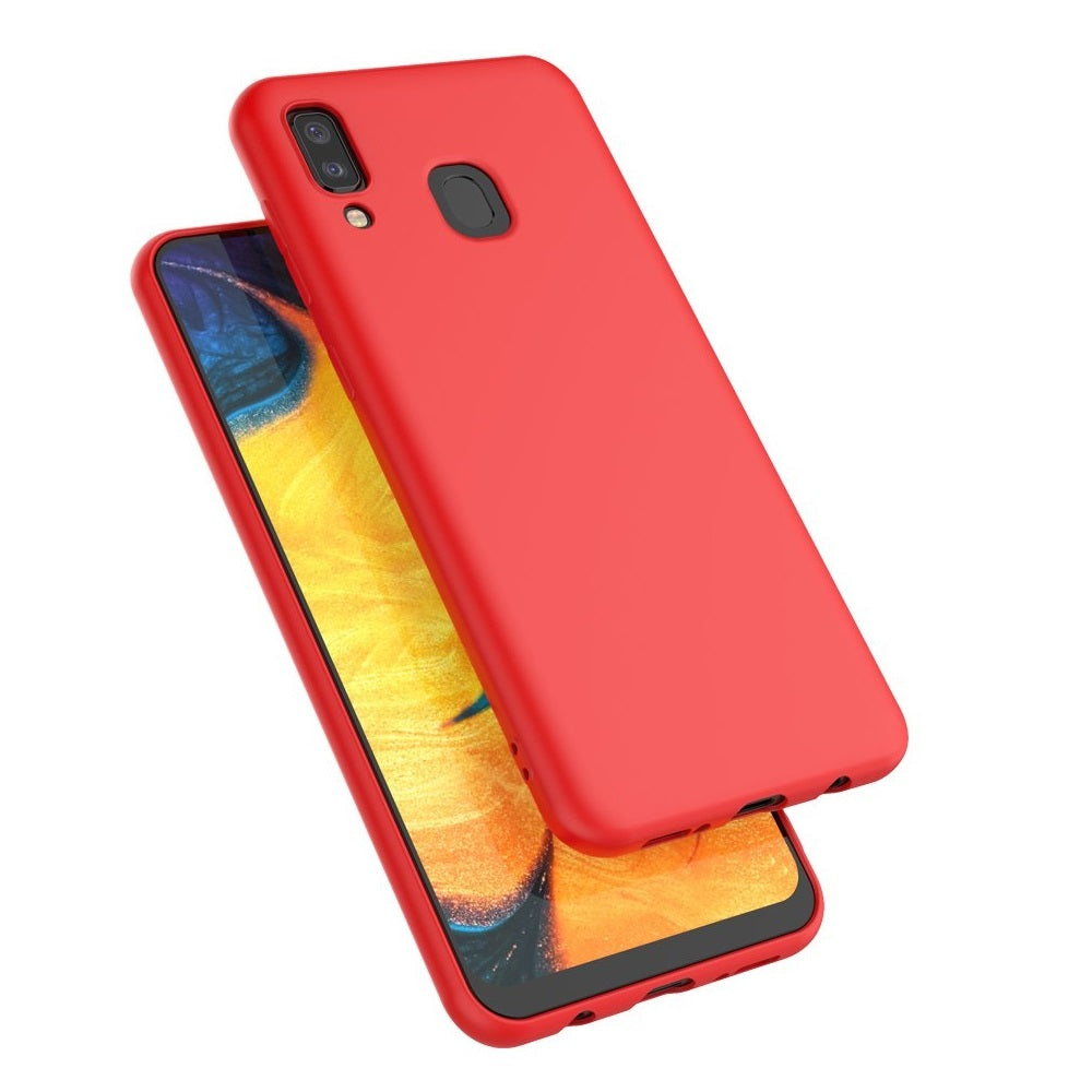 Funda de Samsung A20 Soft Feeling Antishock Rojo Resistente