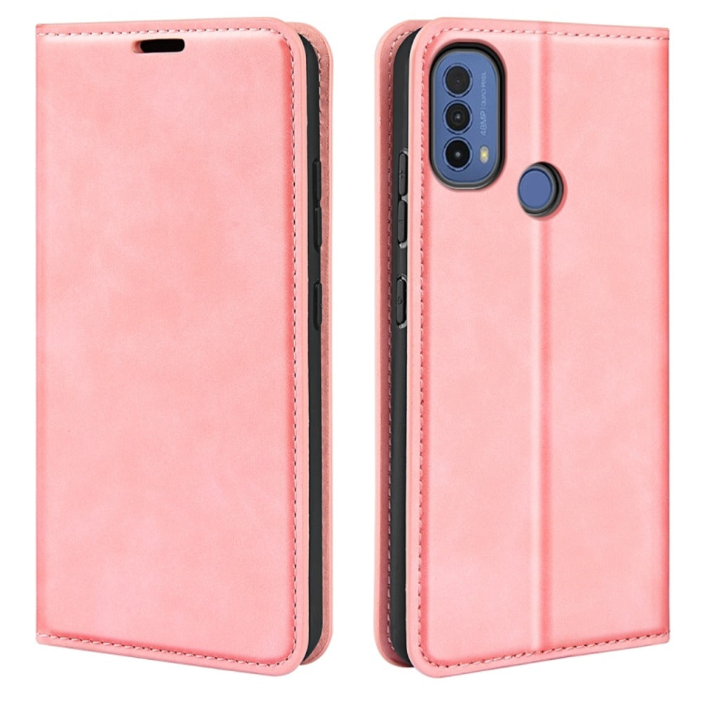 Funda Case for Motorola Moto E30 Flip Cover Rosa Antishock