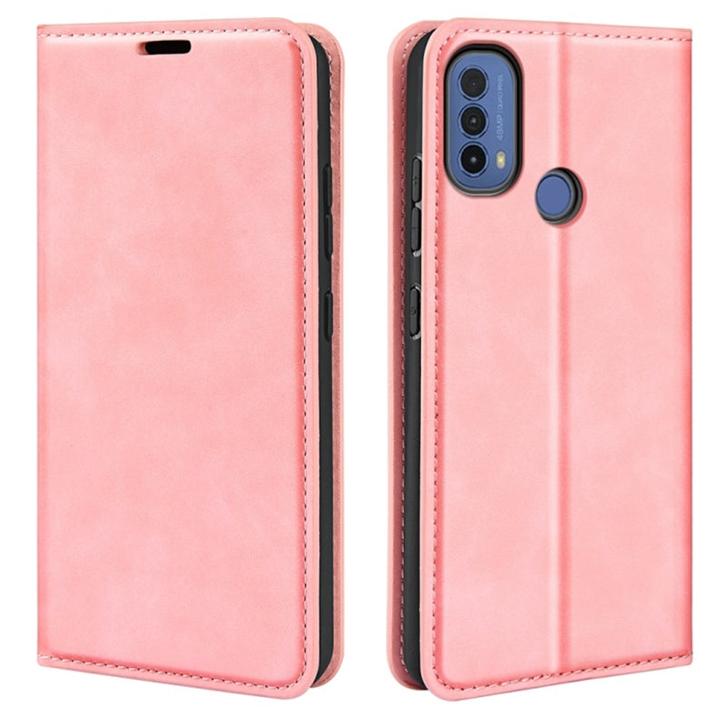 Funda Case for Motorola Moto E30 Flip Cover Rosa Antishock