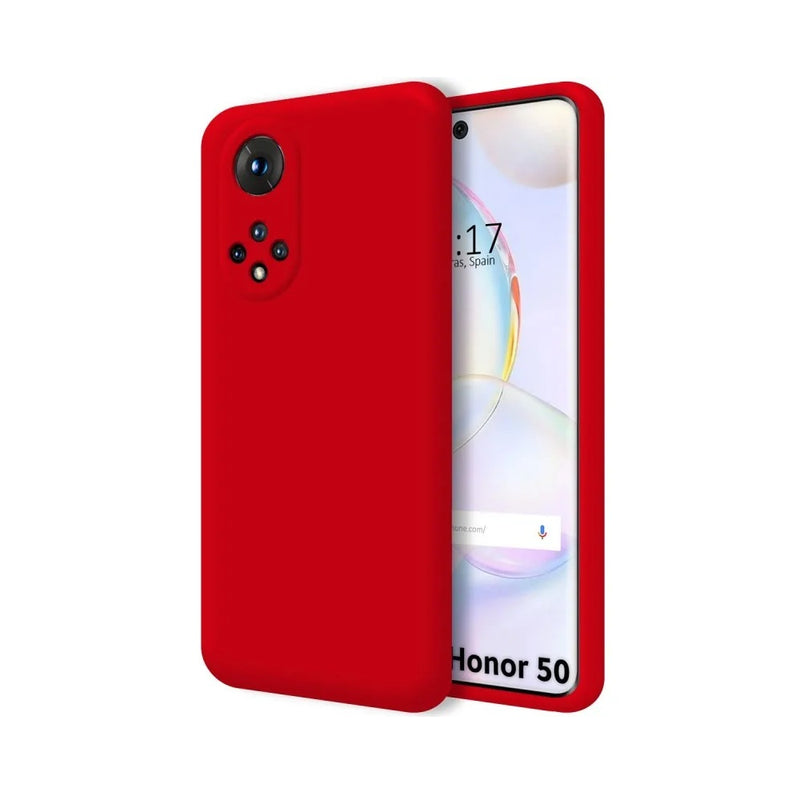 Funda para Honor 50 Soft Feeling Antishock Rojo Resistente