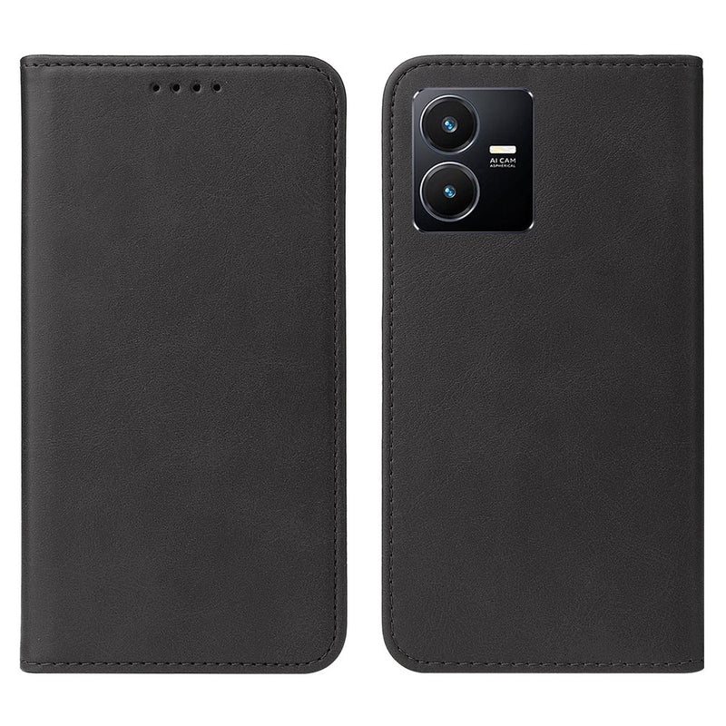 Funda Case para Vivo Y22S Flip Cover Negro Antishock