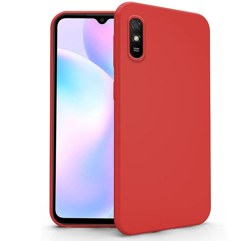 Funda para Xiaomi 9A Soft Feeling Antishock Rojo Resistente